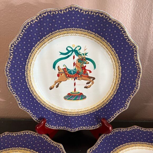 Robert Stanley home collection set of 4 salad plates - Picture 4 of 11